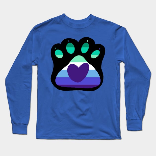 MLM Paw Print Long Sleeve T-Shirt by Witchvibes